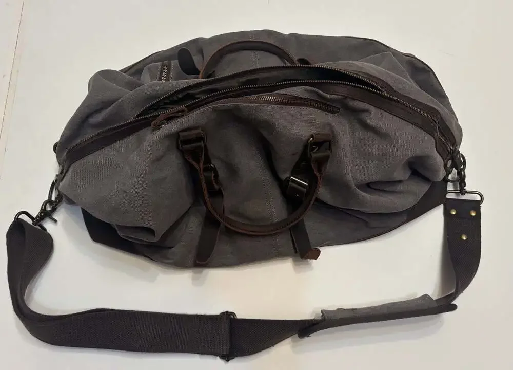 Hudson Cole Live Nation Season Tickets Canvas and Leather Duffle Bag Weekender